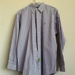 Ralph Lauren Purple Striped Dress Shirt